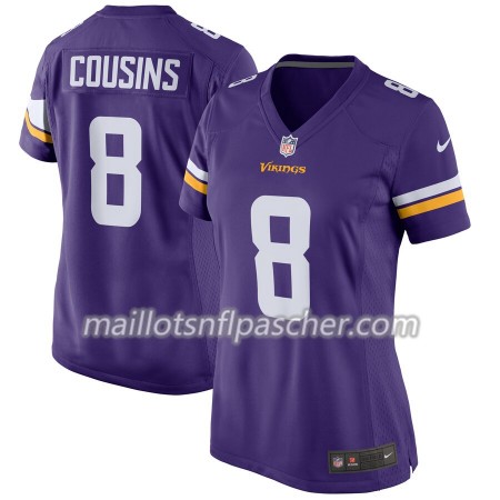 Maillot Minnesota Vikings Kirk Cousins 8 Nike Pourpre - Femme